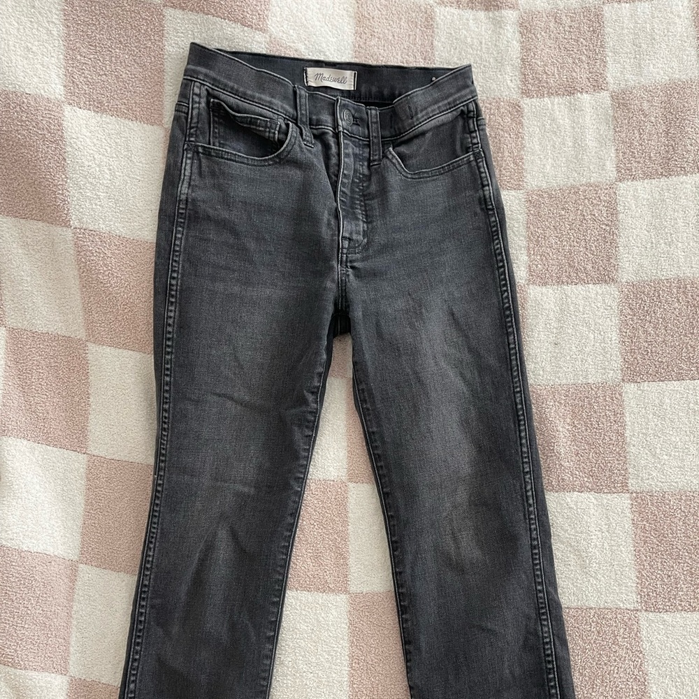 Madewell black wash jeans